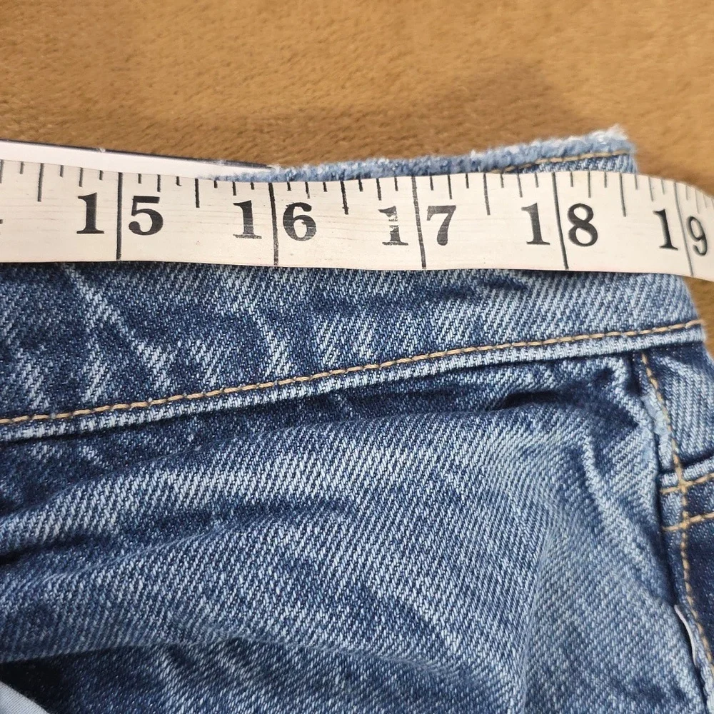 NWT American Eagle Super High-Rise Straight Jeans Womens Distressing Sz 18/34x29 - Picture 12 of 14